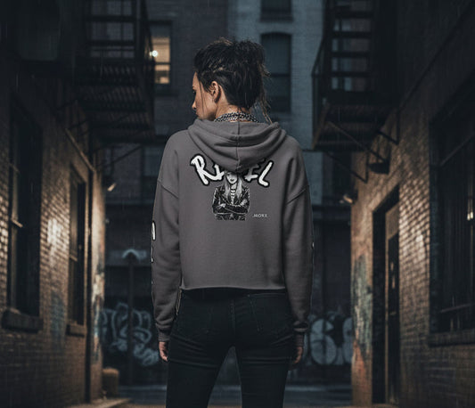 Gray hoodie on a white background